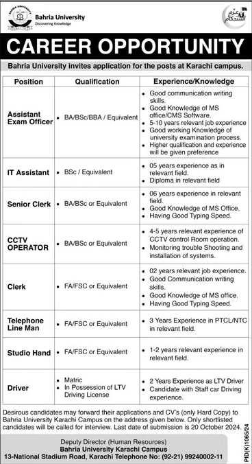 Bahria-University-Karachi-Campus-Jobs-2024