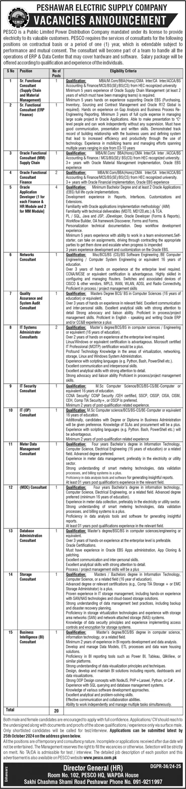 Peshawar-Electric-Supply-Company-PESCO-Jobs-2024