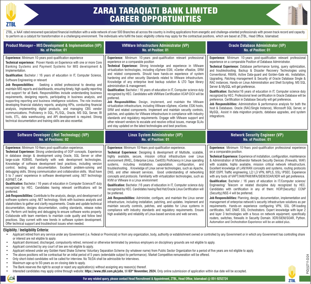 Zarai-Taraqiati-Bank-Limited-ZTBL-Jobs-2024