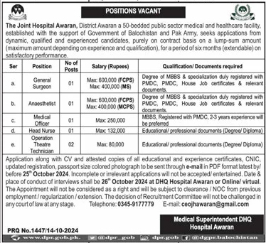 district-headquarter-hospital-awaran-jobs