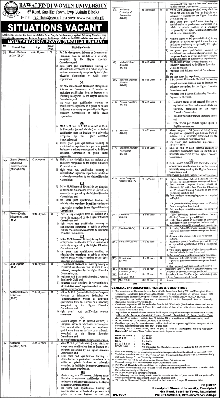 rawalpindi women university