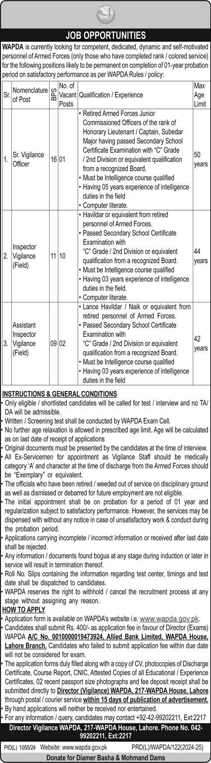 wapda jobs 2024