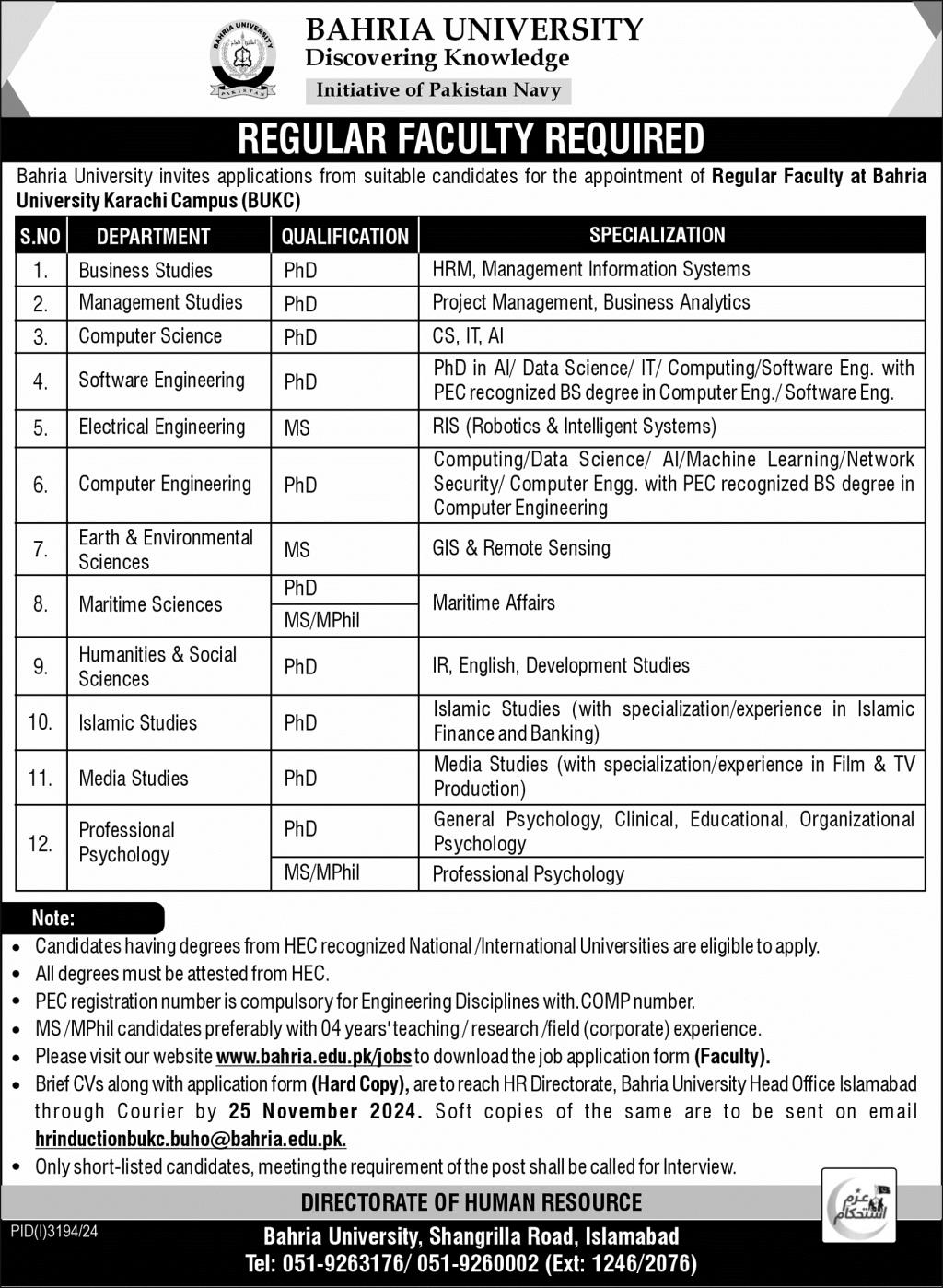 Bahria-University-Karachi-Campus-Jobs-2024