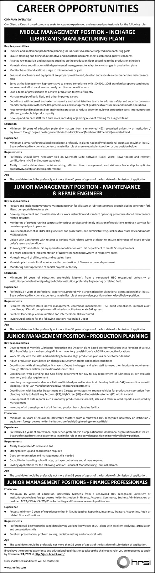 Human-Resource-Solution-International-HRSI-Jobs-2024