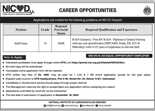 NIVCd jobs 2024