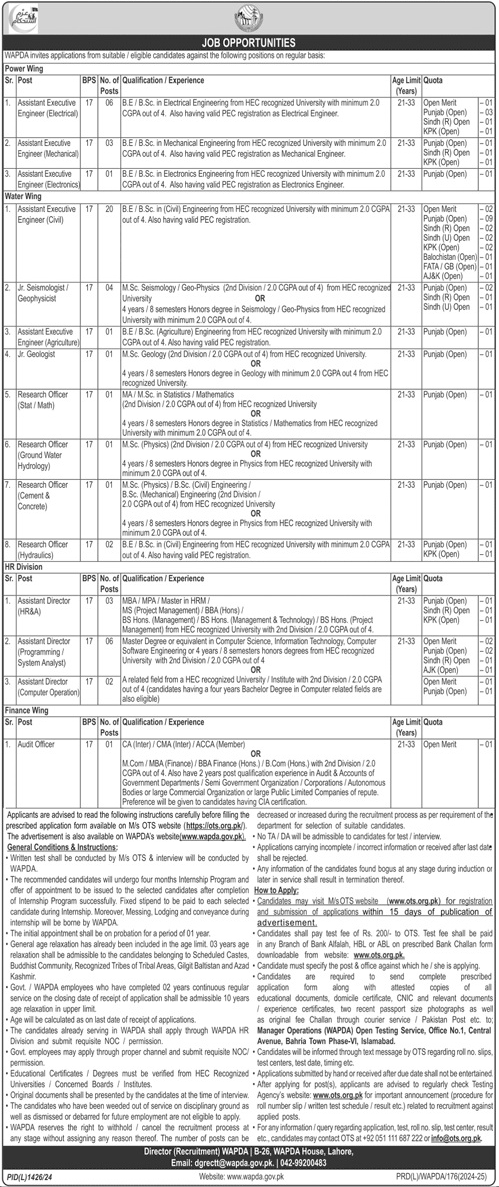 WAPDA Jobs 2024