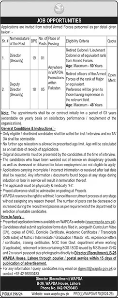 WAPDA Jobs